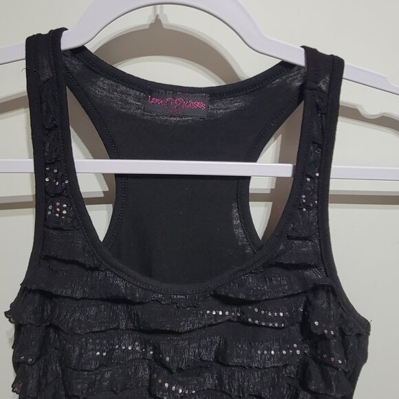 Black Ruffle Tank - Picture 3 of 8